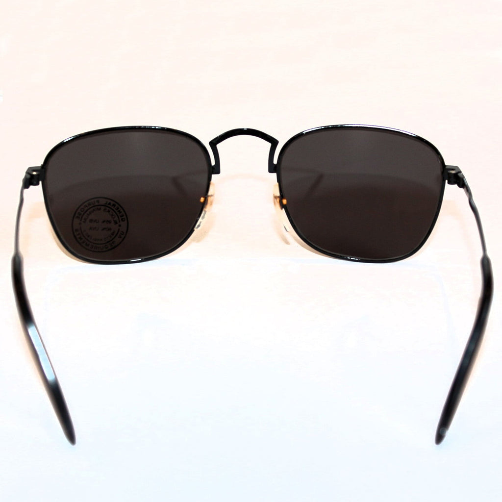 Schwarz-goldene Vintage-Retro-Sonnenbrille Unisex
