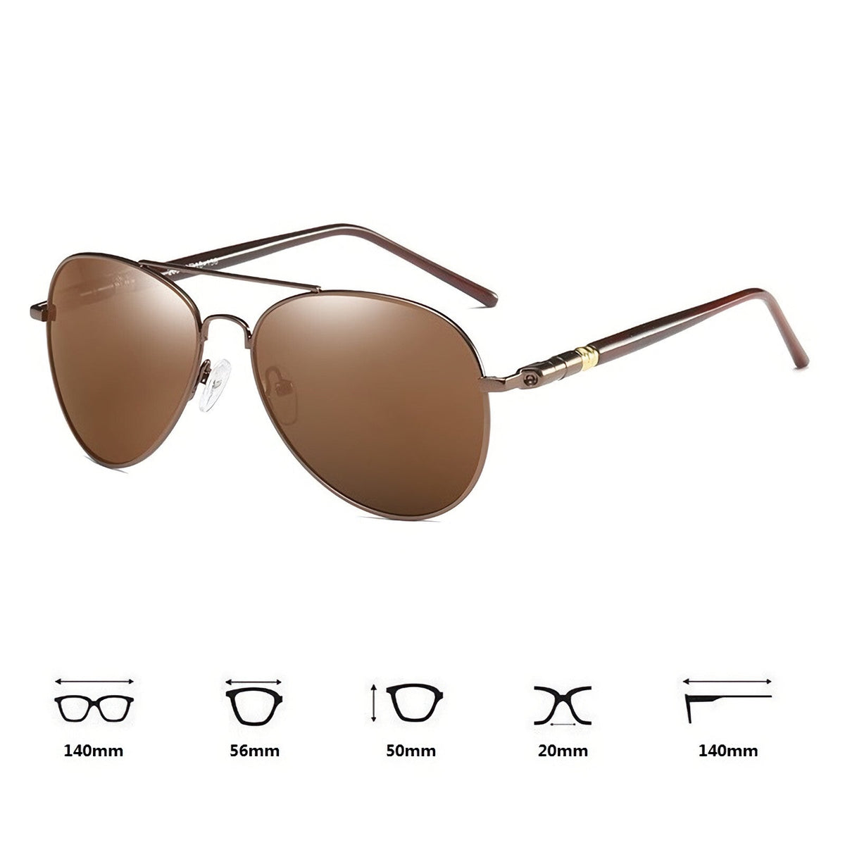 Polarisierte Piloten-Sonnenbrille P110