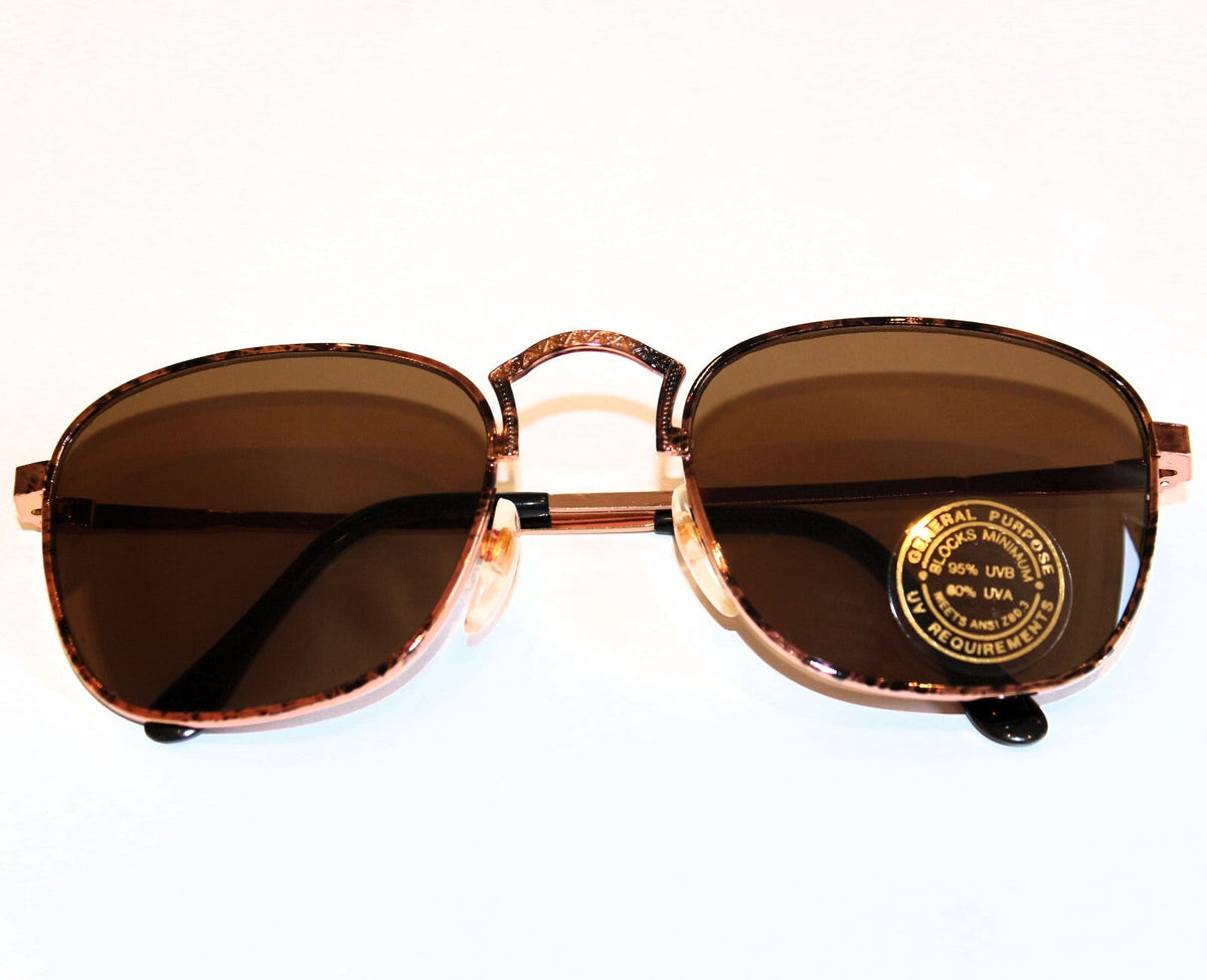 Kupfer-schwarze Vintage-Retro-Sonnenbrille Unisex