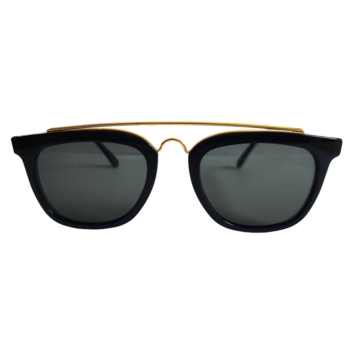 Schwarz-goldene Vintage G-Style Sonnenbrille