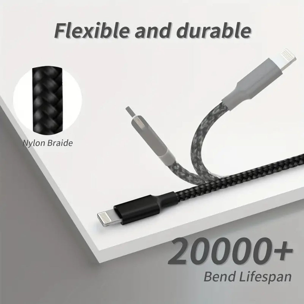 1,2m 4A USB Typ C Kabel Multi Micro Schnell Ladekabel iPhone Samsung Xiaomi LG - 3KShop.de