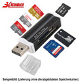 Schwarzer USB-Kartenleser für MicroSD SDHC MMC M2