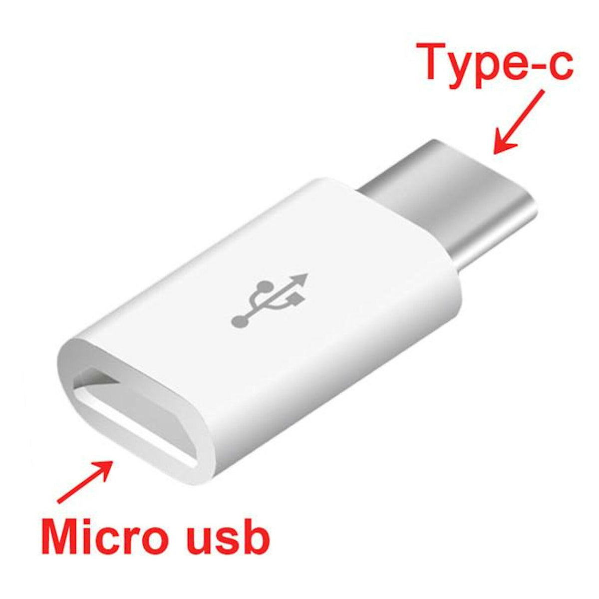 ORIGINAL MicroUSB > USB-C Ladekabel Adapter Samsung S8 S9 A5 Sony Huawei HTC LG - 3KShop.de