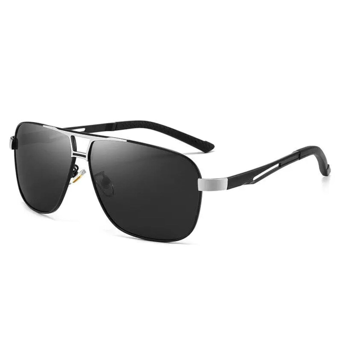 Schwarz-goldene Piloten-Sonnenbrille