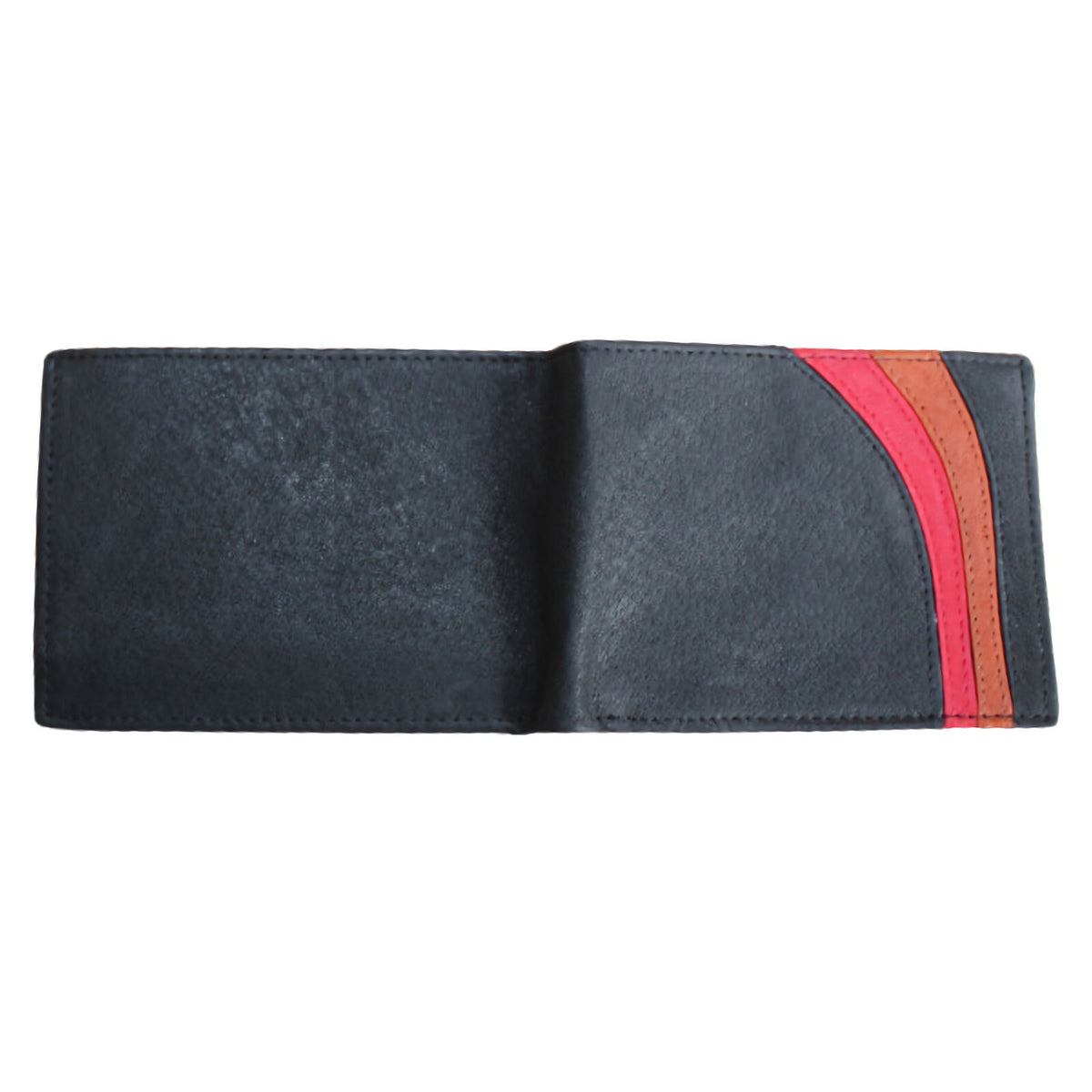 Herren Geldbeutel Portemonnaie Geldbörse Brieftasche Schwarz Rot Braun G1020 - 3KShop.de