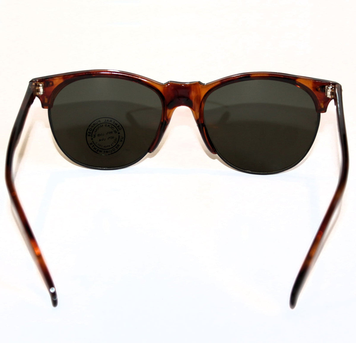 Braune Vintage-Retro-Sonnenbrille im Unisex-Design