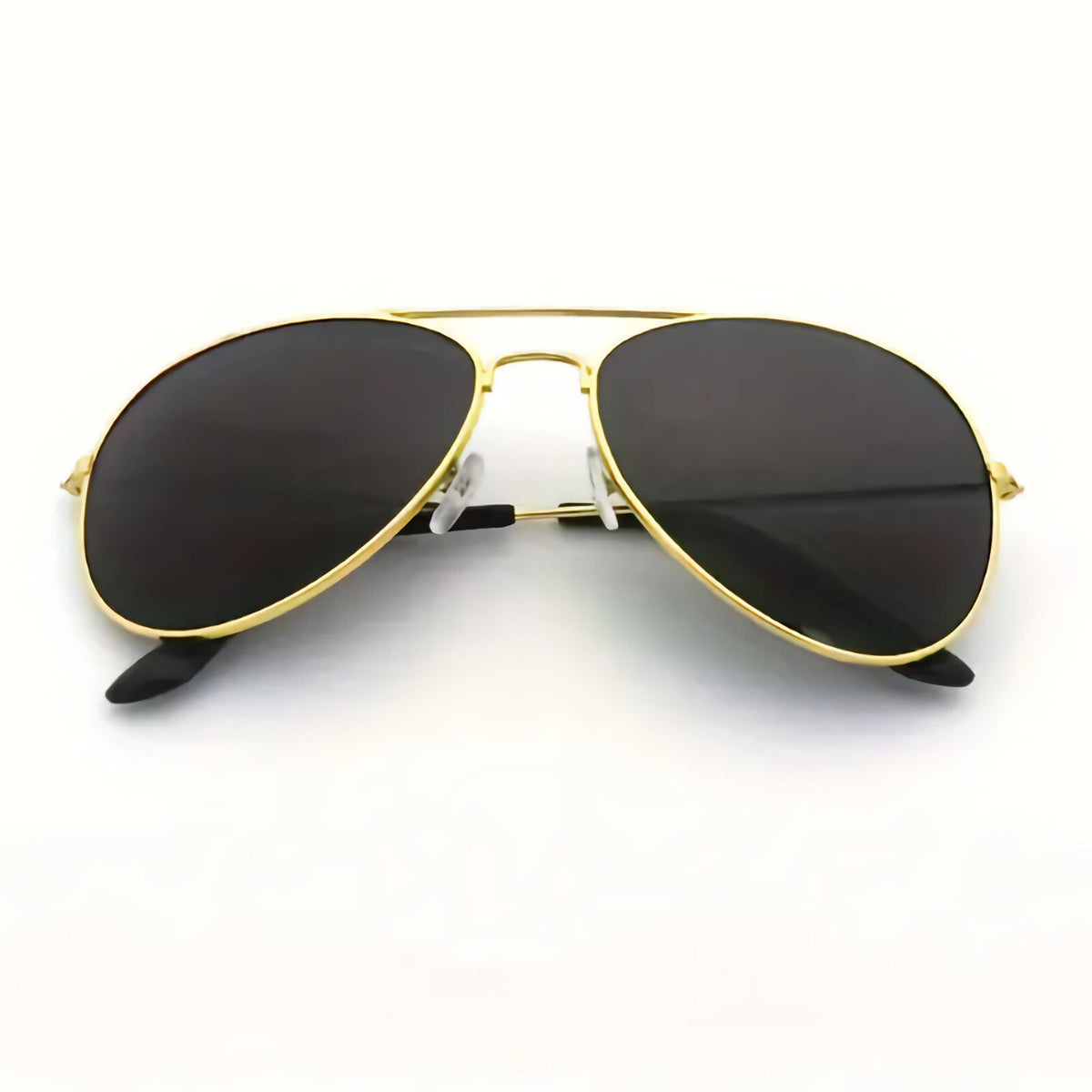 Gold-graue Piloten-Sonnenbrille