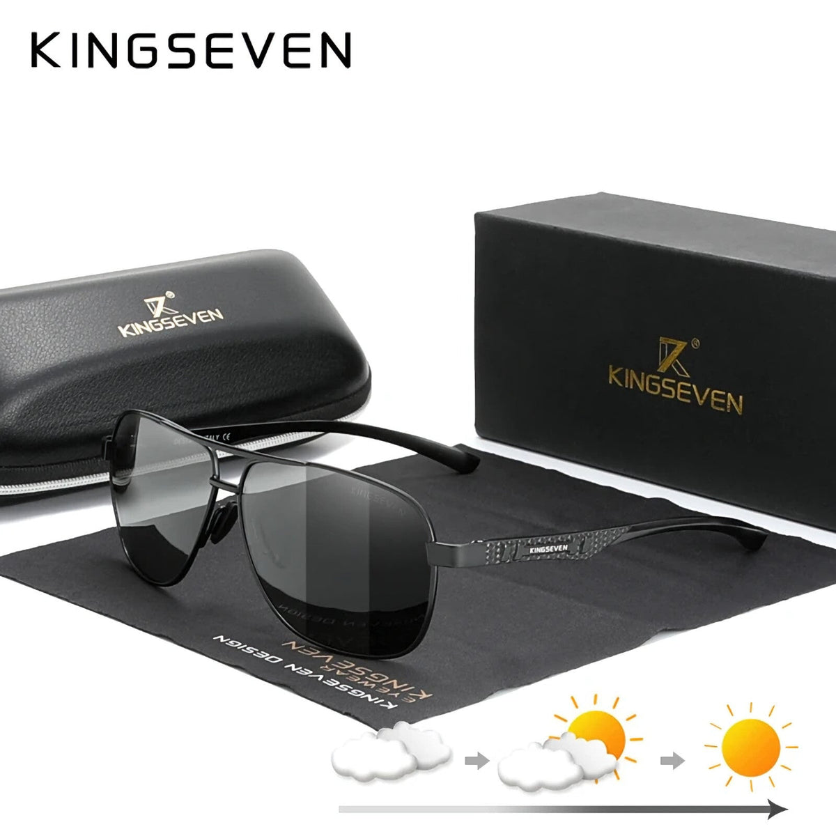 Kingseven N7188 photochrome polarisierte Sonnenbrille