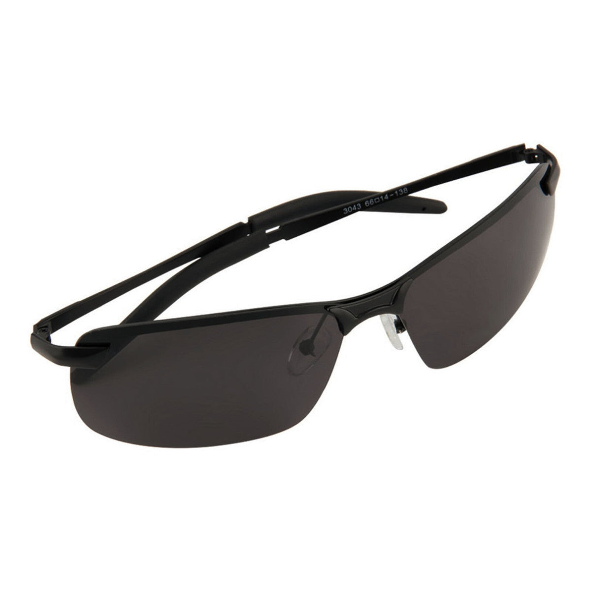 Schwarze Matrix-Sonnenbrille mit Farbwechsel
