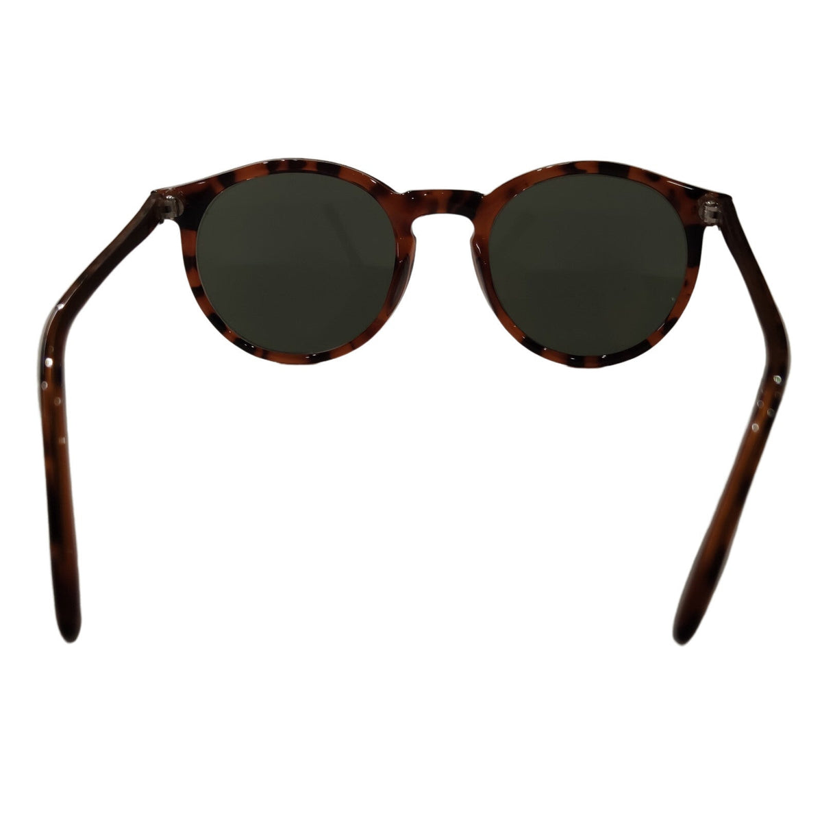 Braune Damen-Sonnenbrille im Tigerlook mit grauen Gläsern