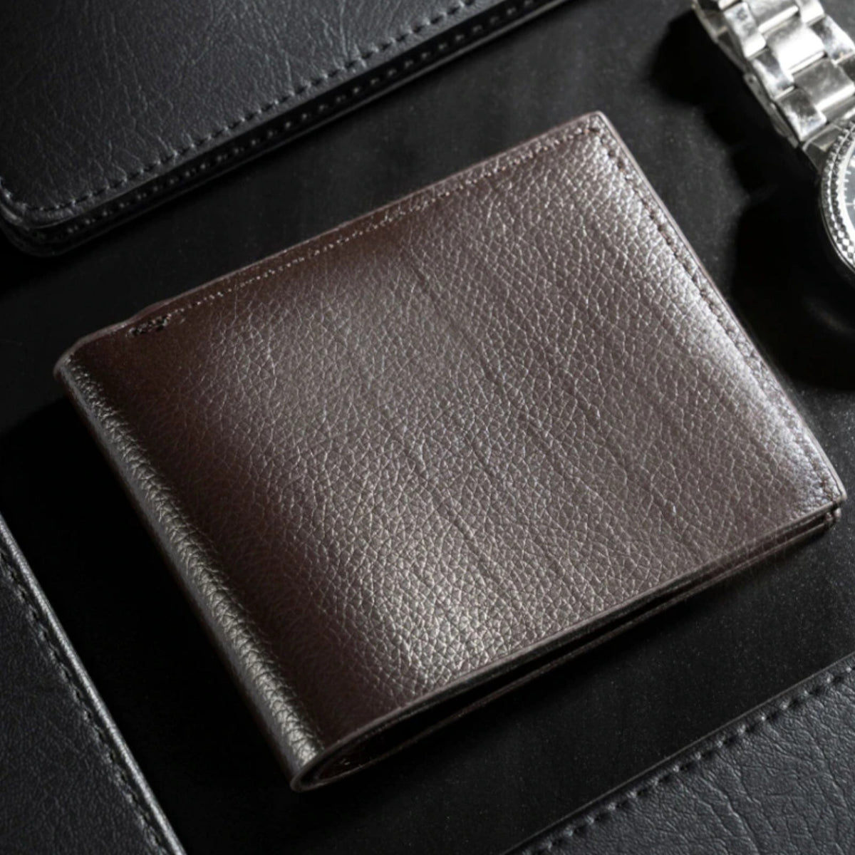 Herren Geldbeutel Portemonnaie Geldbörse Brieftasche Braun G2010 - 3KShop.de