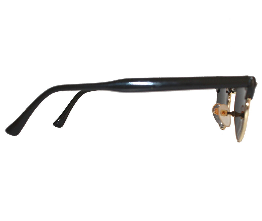 Schwarz-goldene Vintage Sonnenbrille