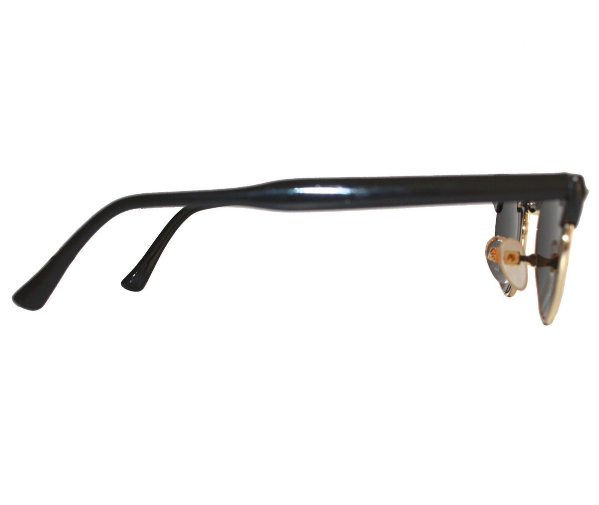 Schwarz-goldene Vintage Sonnenbrille