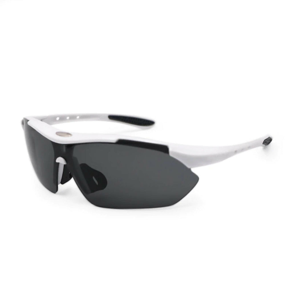 Weiße polarisierte Sport-Sonnenbrille X4