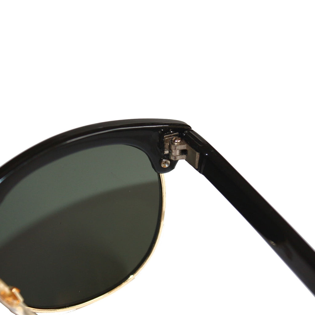 Schwarz-goldene Vintage Sonnenbrille