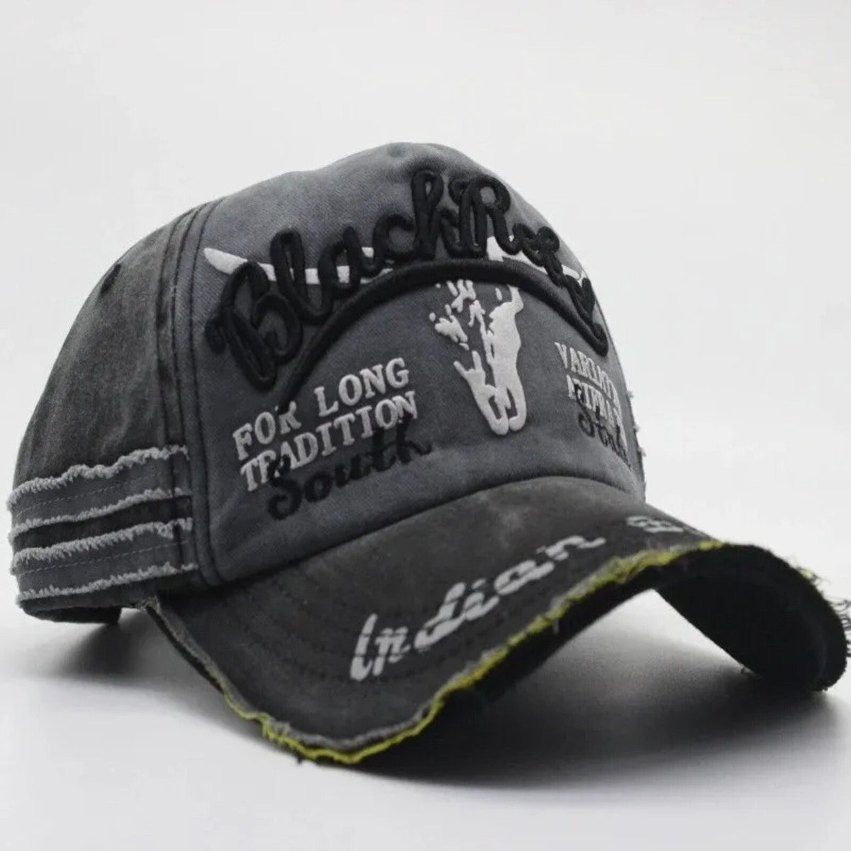 Brosville Vintage-Basecap aus Baumwolle mit Retro-Stickerei