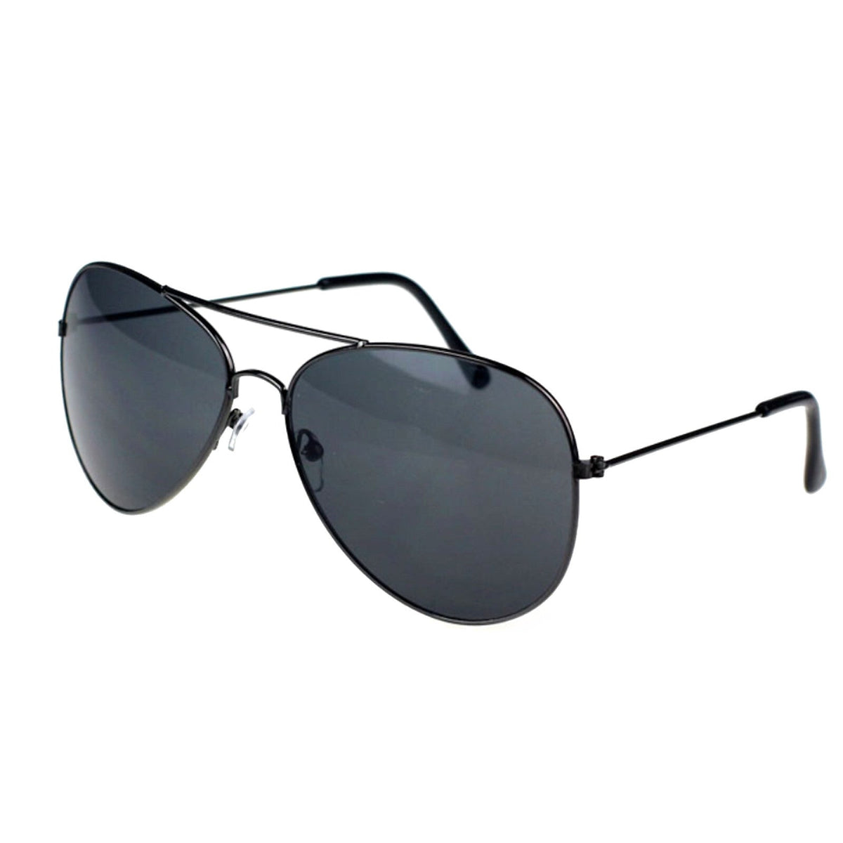 Schwarze Piloten-Sonnenbrille