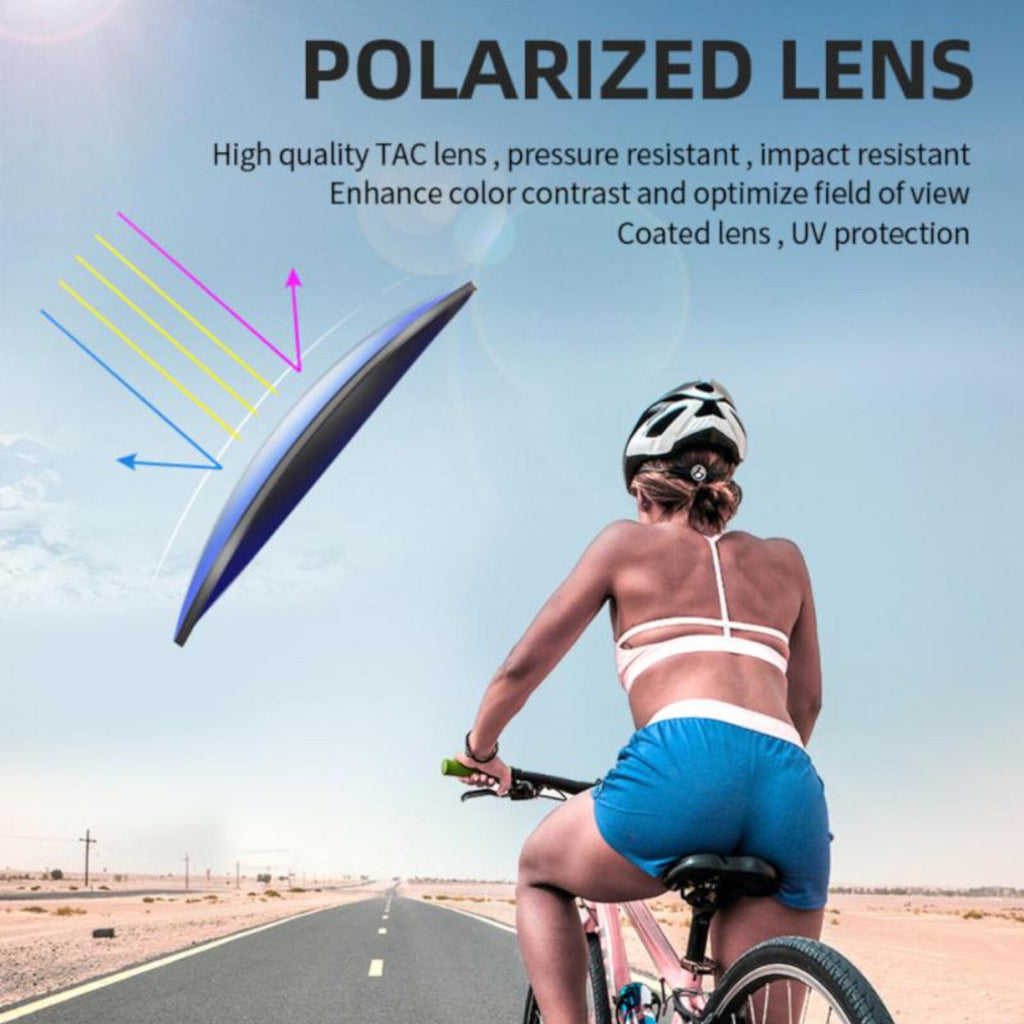 Schwarz-blaue polarisierte Sonnenbrille