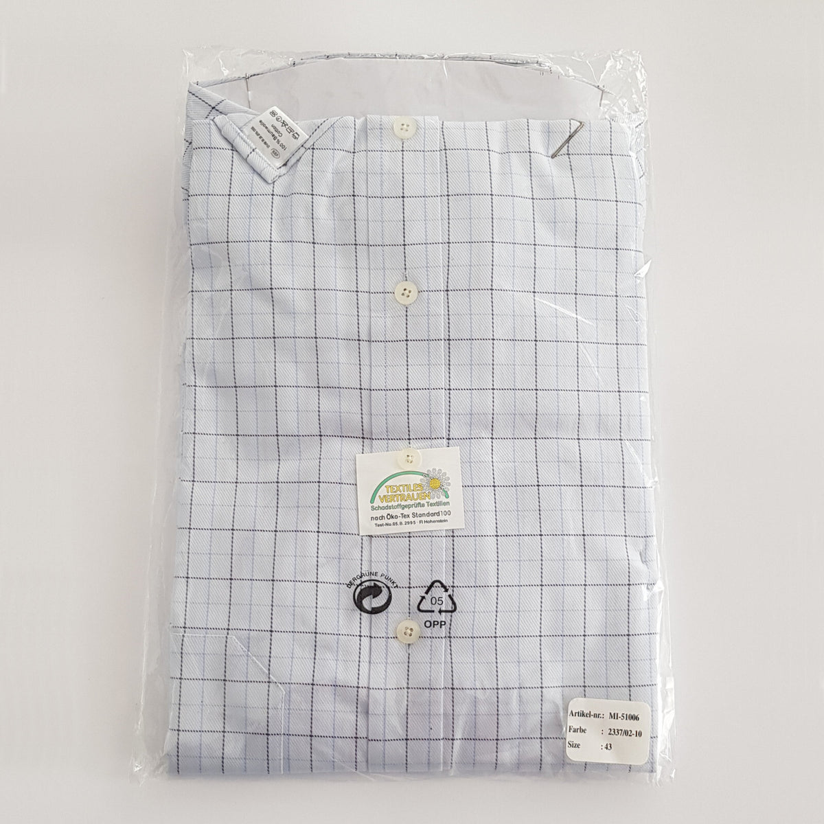 Original Mijas Herren Business Hemd New-Kent Langarm Hellblau Regular Gr. 43 - 3KShop.de