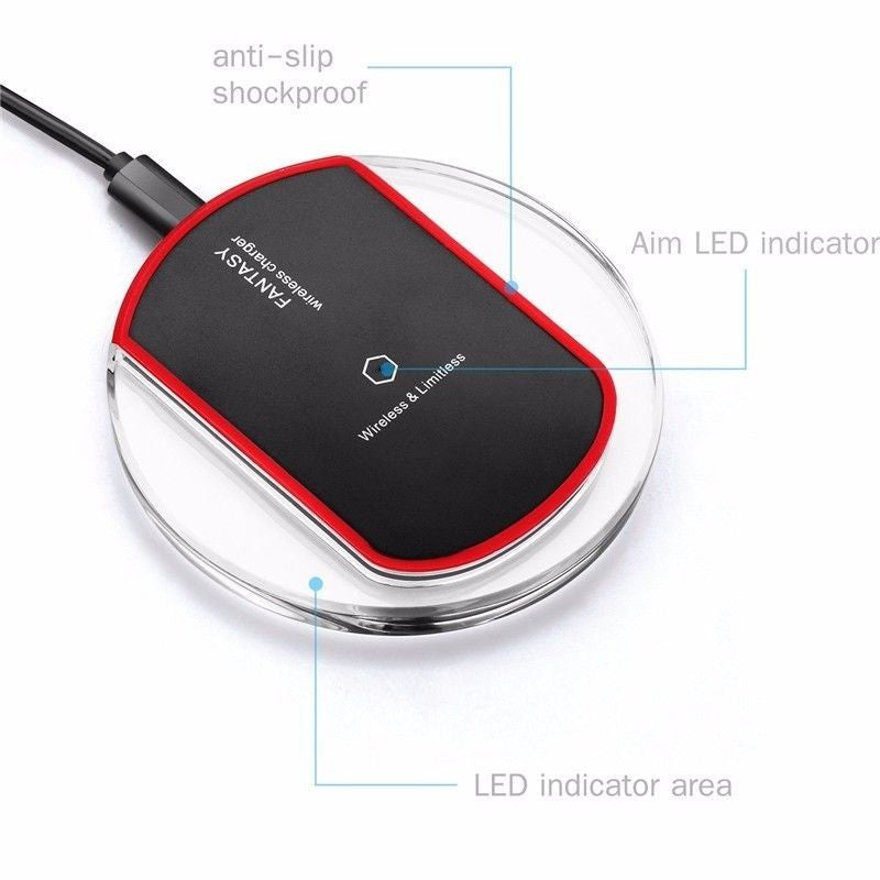 Kompakte Qi Wireless Charger Ladestation