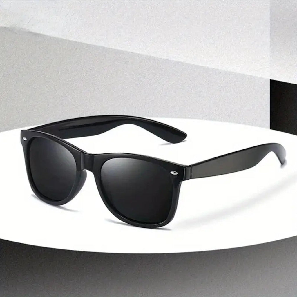 Schwarze Blues-Brothers Sonnenbrille extra-dunkel