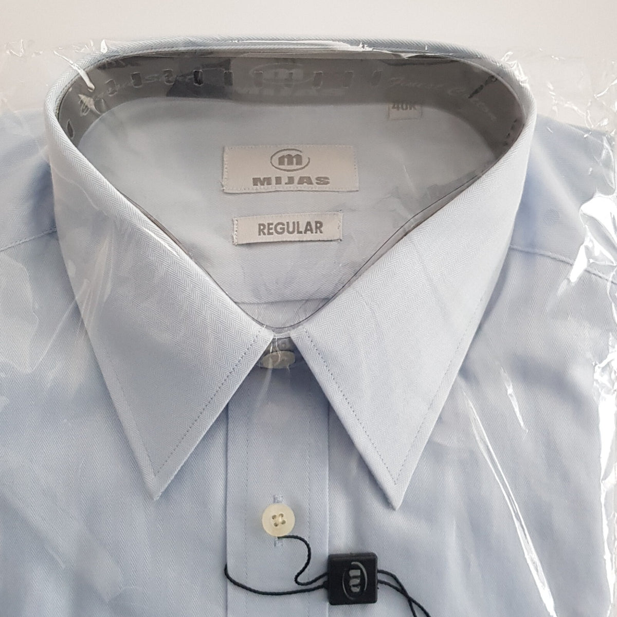 Original Mijas Herren Business Hemd Kent Langarm Blau Regular Gr. 40 - 3KShop.de