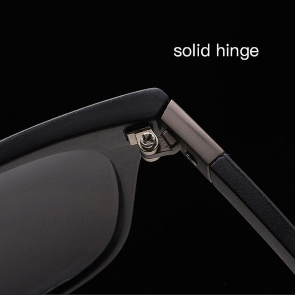 Mattschwarze polarisierte Blues-Brothers-Sonnenbrille