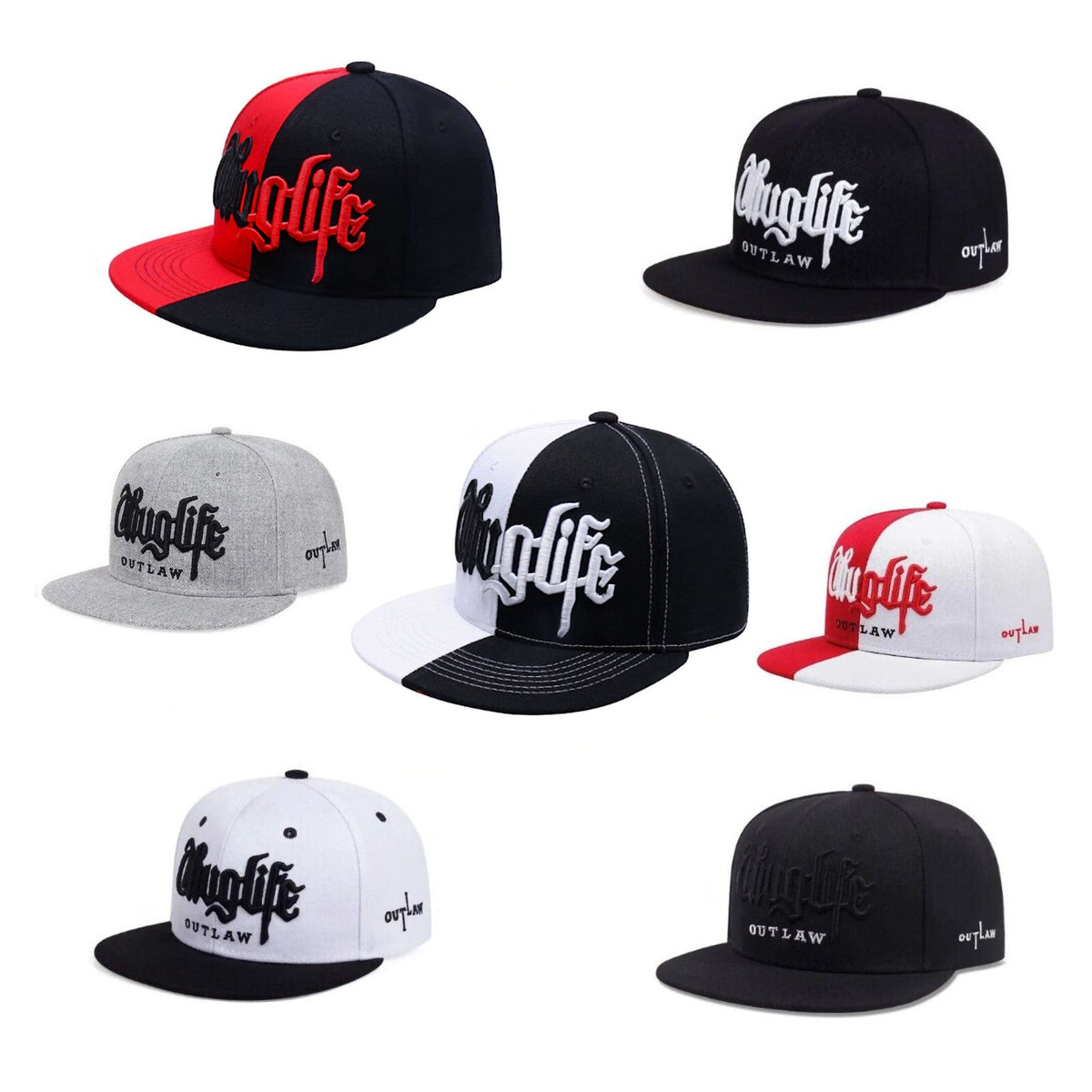 Thuglife Vintage-Basecap aus Baumwolle mit Stickerei