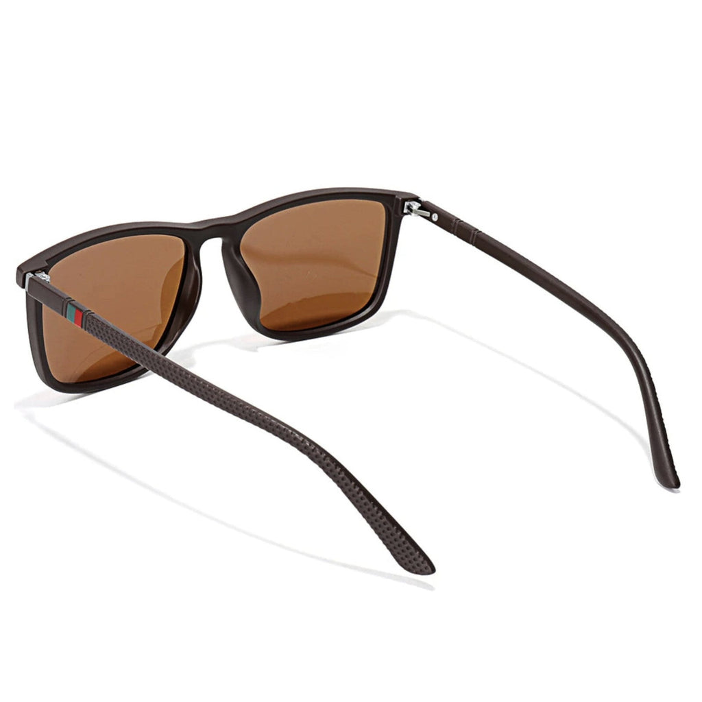 Matt-braune polarisierte Sonnenbrille