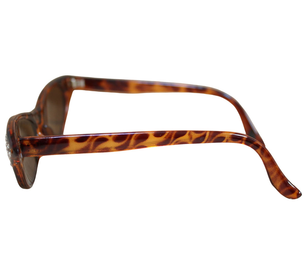 Braun getigerte Cat-Eye-Sonnenbrille