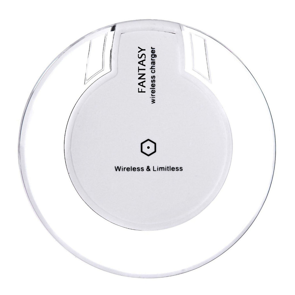 Weiße Qi Wireless Charger Ladestation
