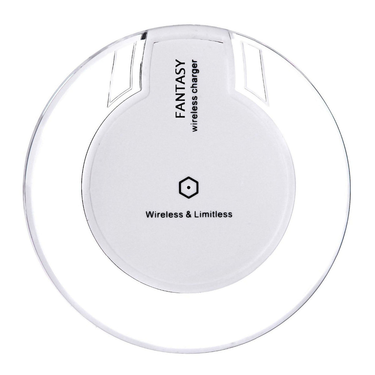 Weiße Qi Wireless Charger Ladestation