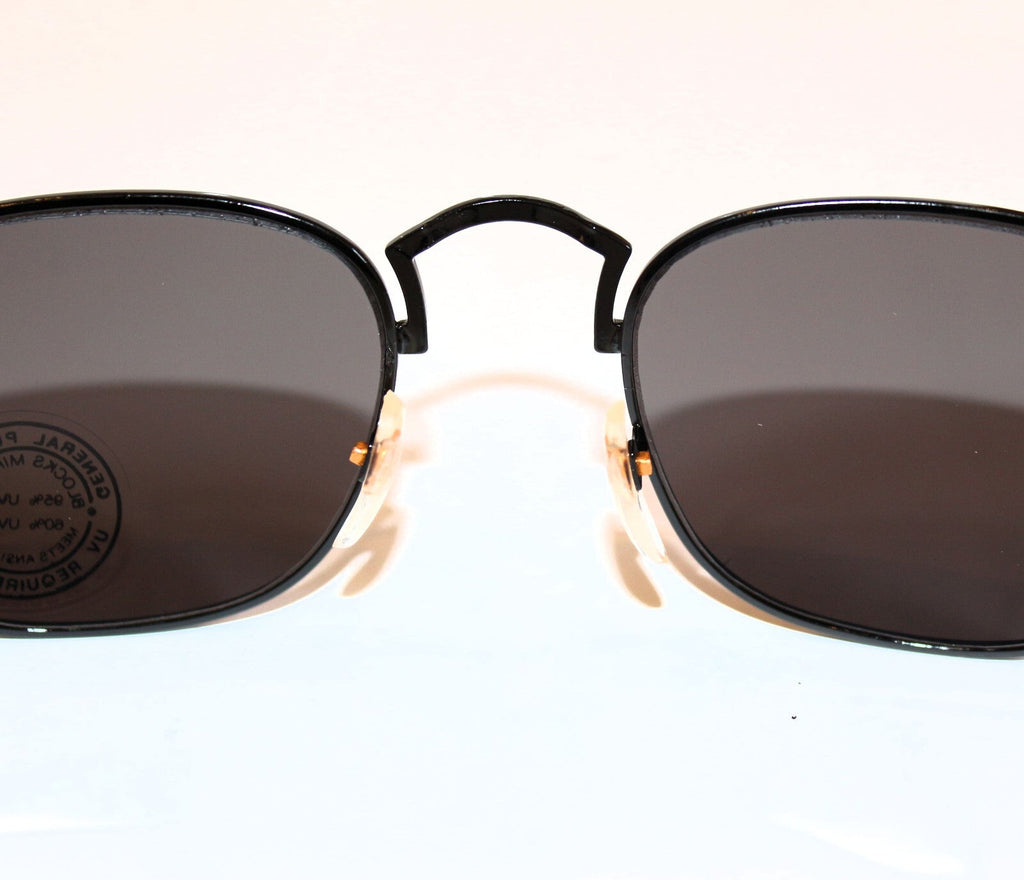 Schwarz-goldene Vintage-Retro-Sonnenbrille Unisex
