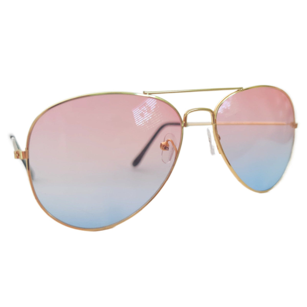Rot-blaue Fashion Piloten-Sonnenbrille