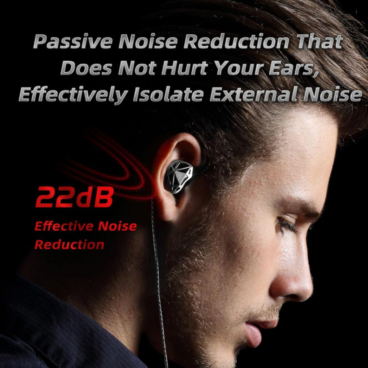 Premium Headset Kopfhörer QKZ-AK7 Pro HiFi In-Ear-Headset Ohrhörer + Hardcase - 3KShop.de