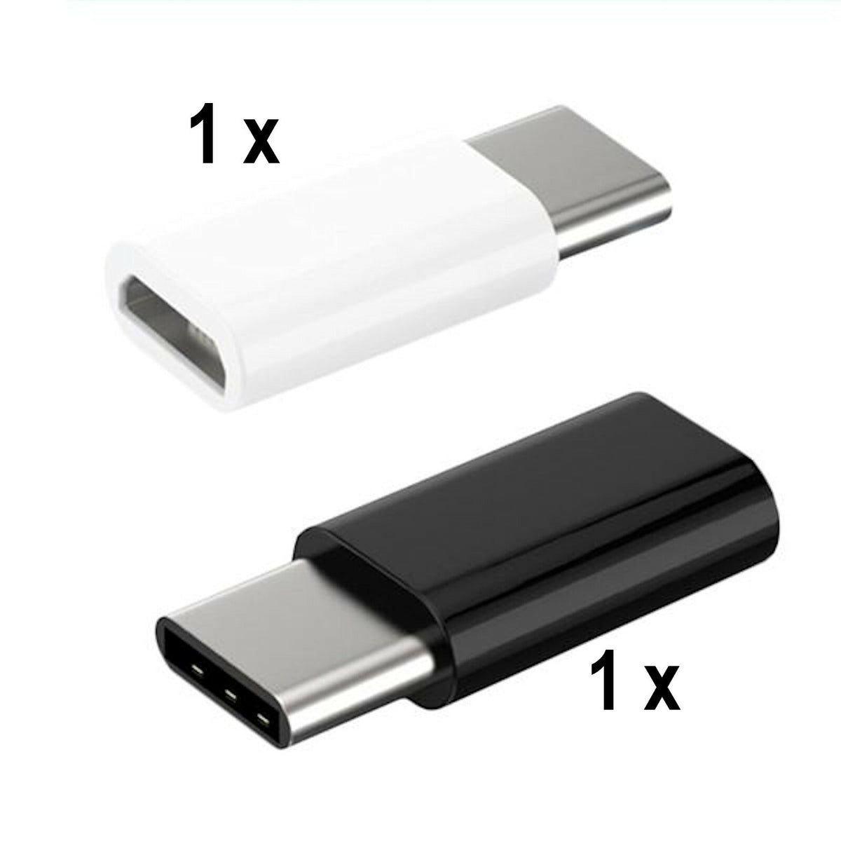 ORIGINAL MicroUSB > USB-C Ladekabel Adapter Samsung S8 S9 A5 Sony Huawei HTC LG - 3KShop.de