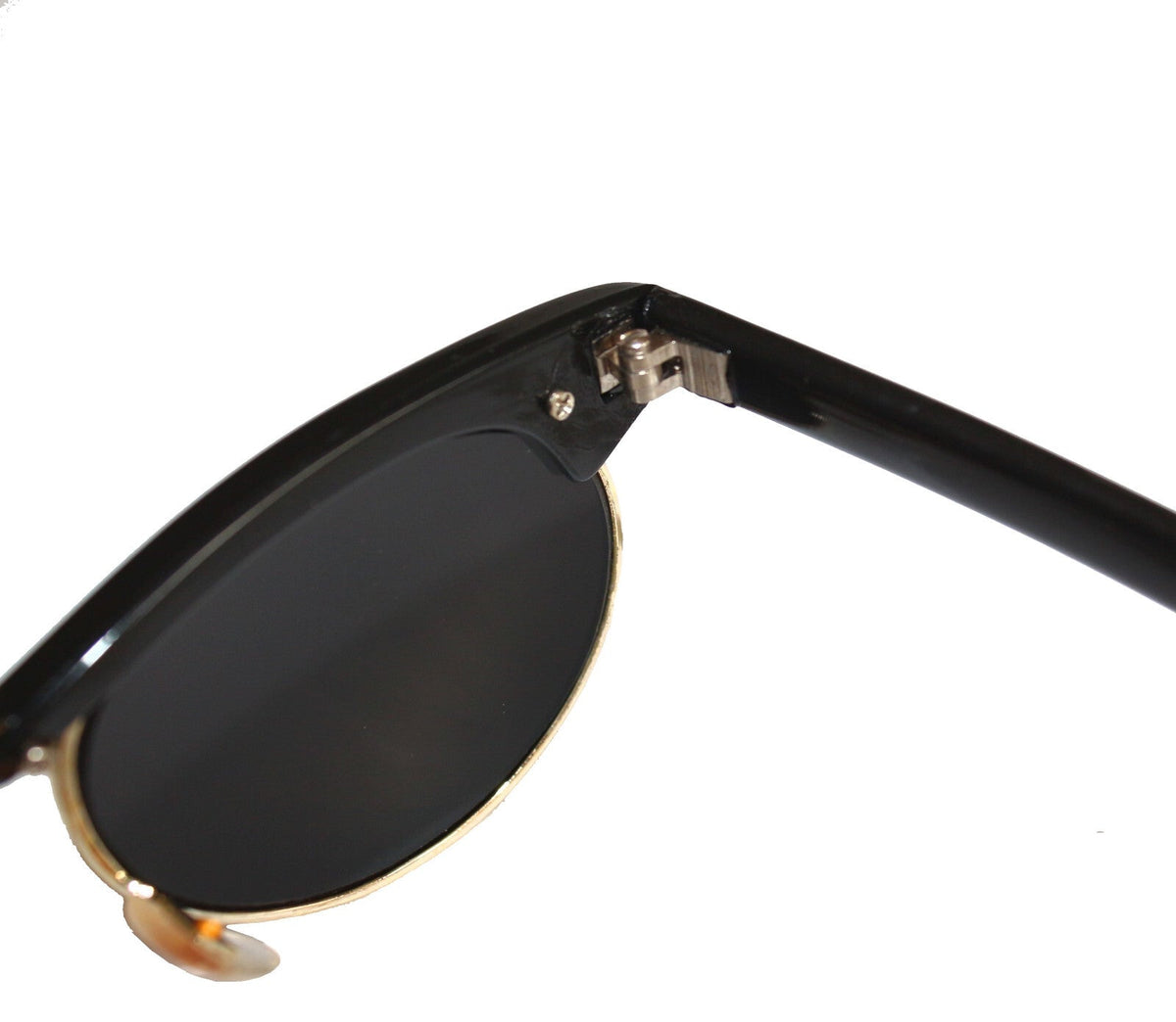 Schwarz-goldene Vintage Sonnenbrille