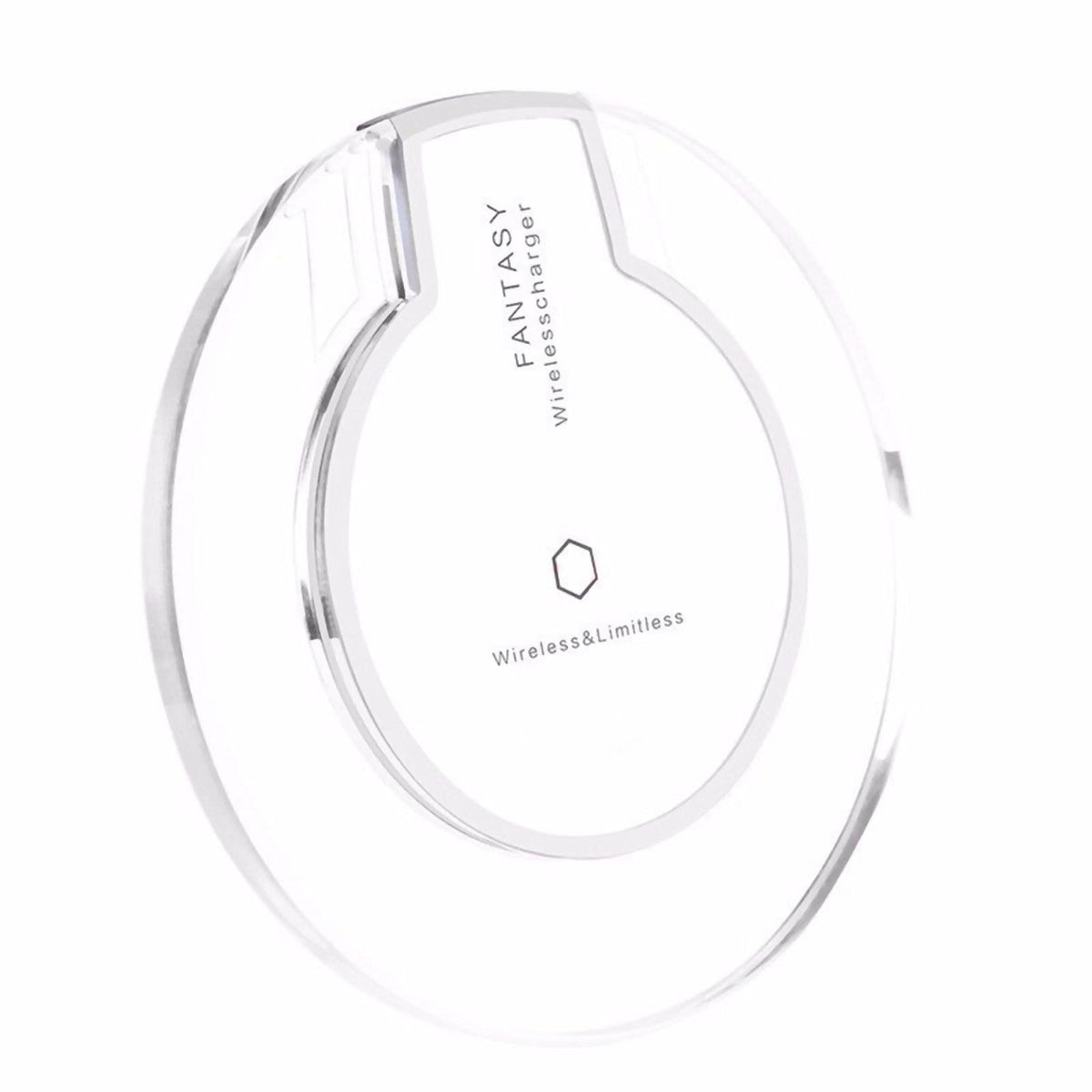 Weiße Qi Wireless Charger Ladestation