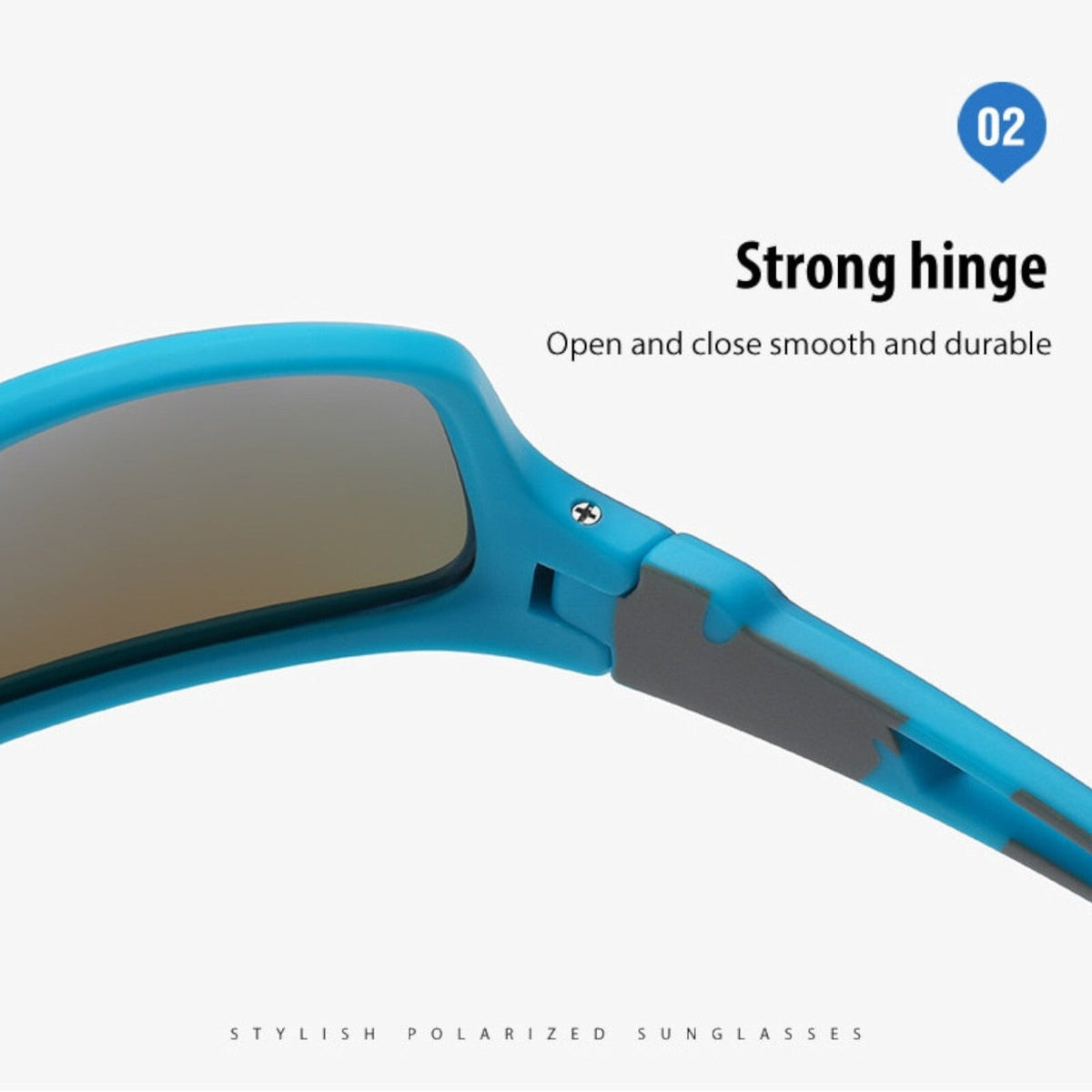Blaue polarisierte Sport-Sonnenbrille X15