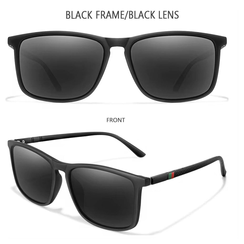 Matt-schwarze polarisierte Sonnenbrille