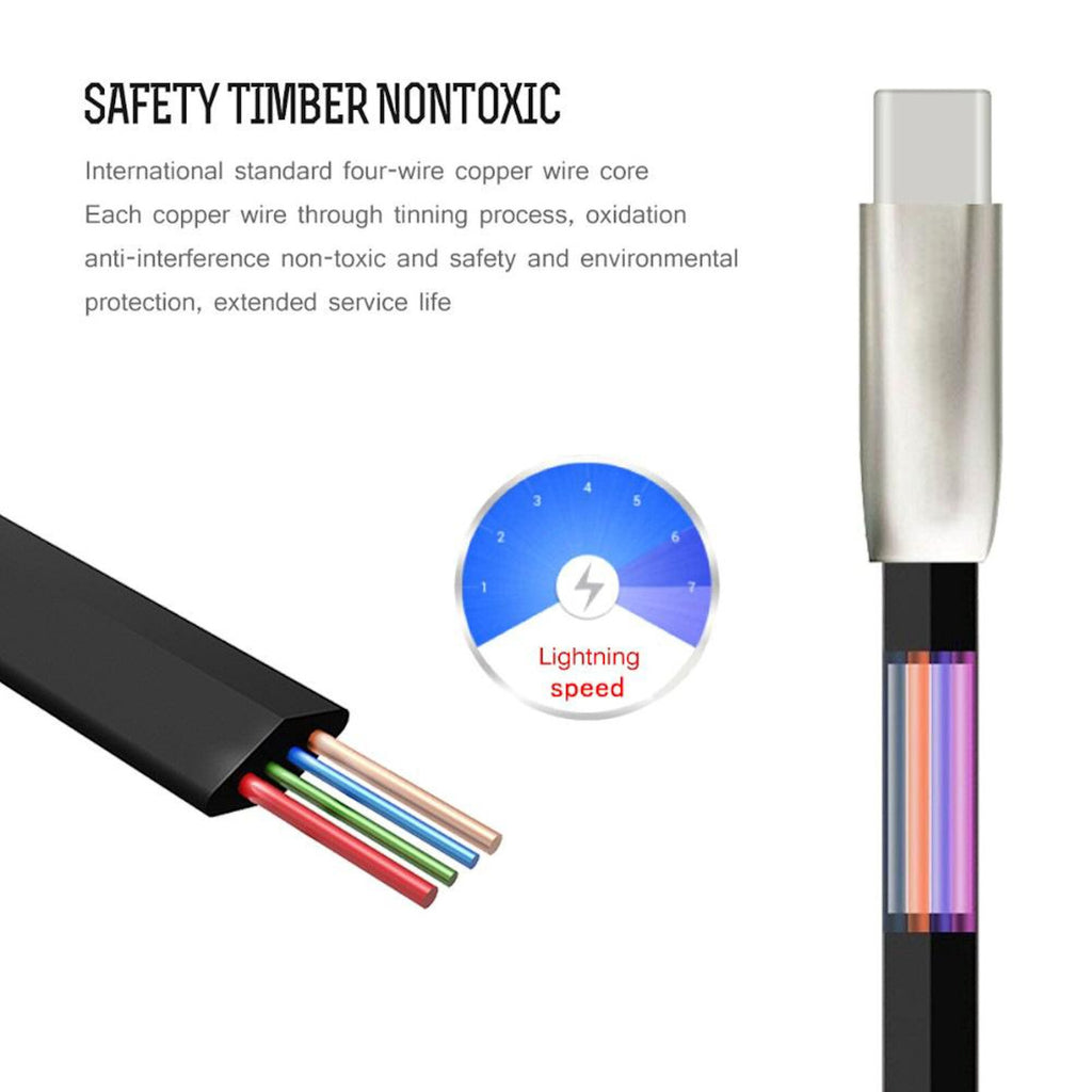 Ladekabel USB Typ C Schnell Datenkabel für Samsung Huawei Handy Schnellladekabel - 3KShop.de