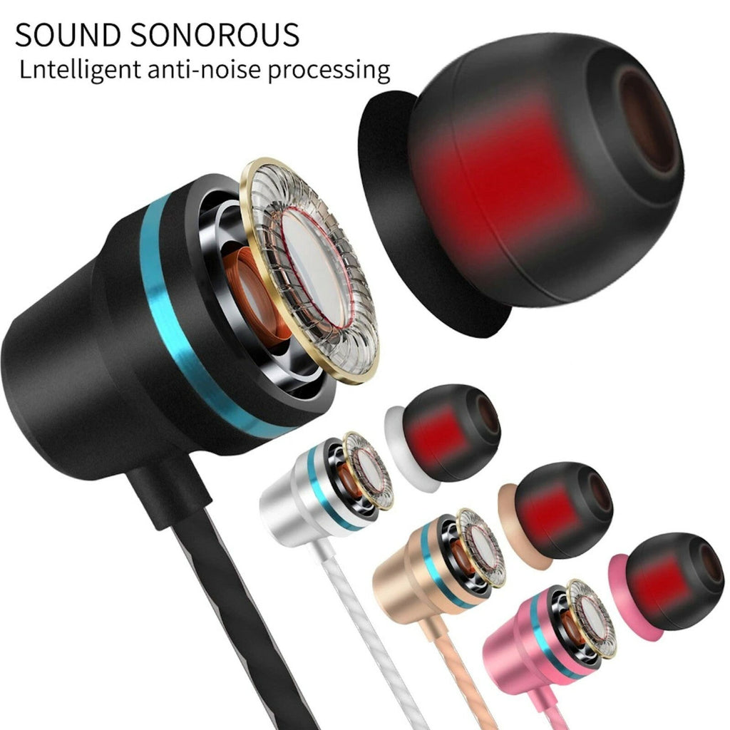 Super Bass In-Ear Kopfhörer Ohrhörer V1 Headset Earphone Headphone + PU-Tasche - 3KShop.de