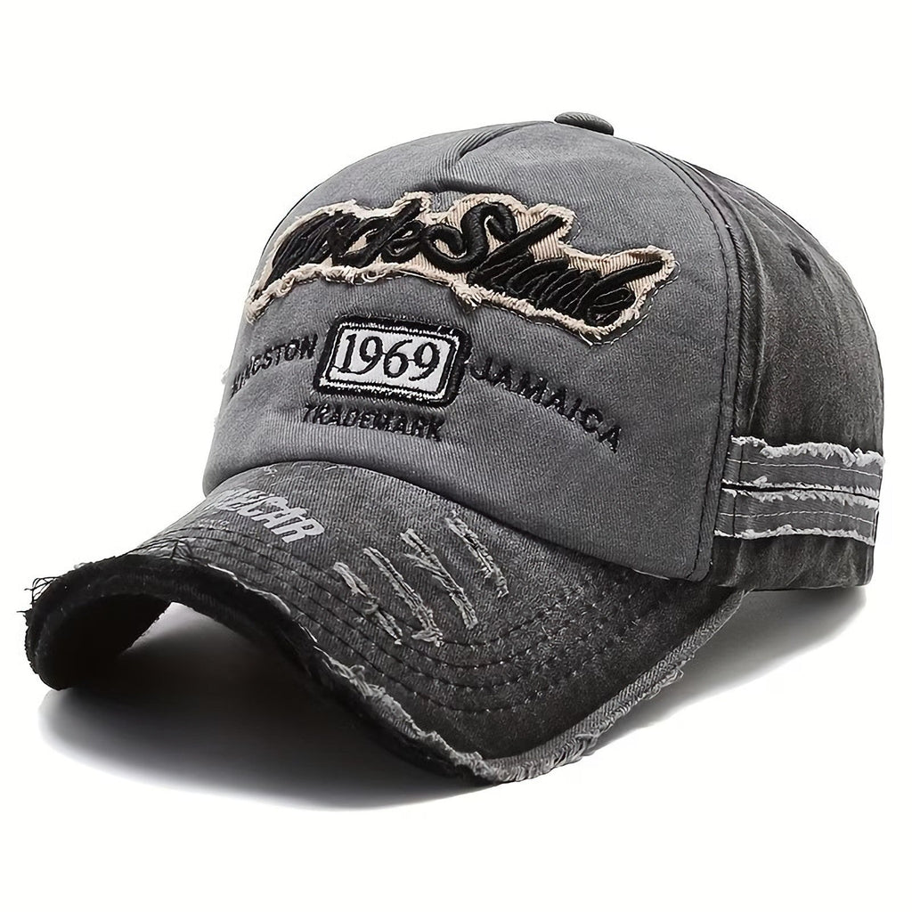 Rock Shark 1969 Vintage Basecap in Schwarz-Grau