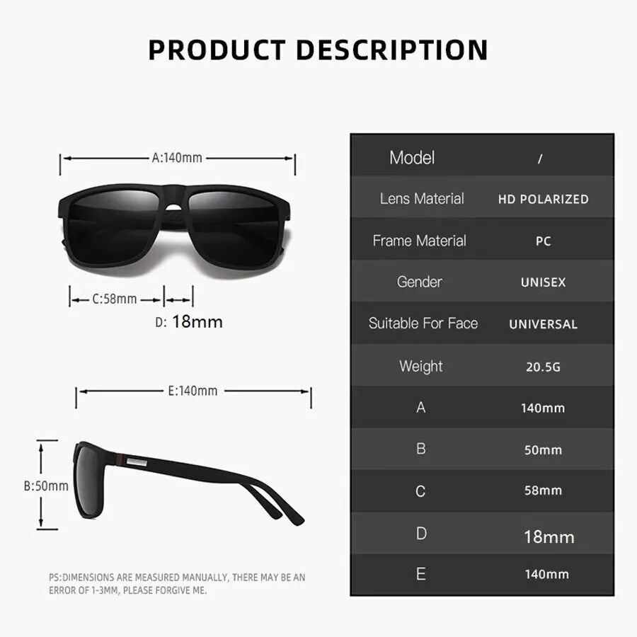 Matt-schwarze Sonnenbrille mit dunklen Gläsern