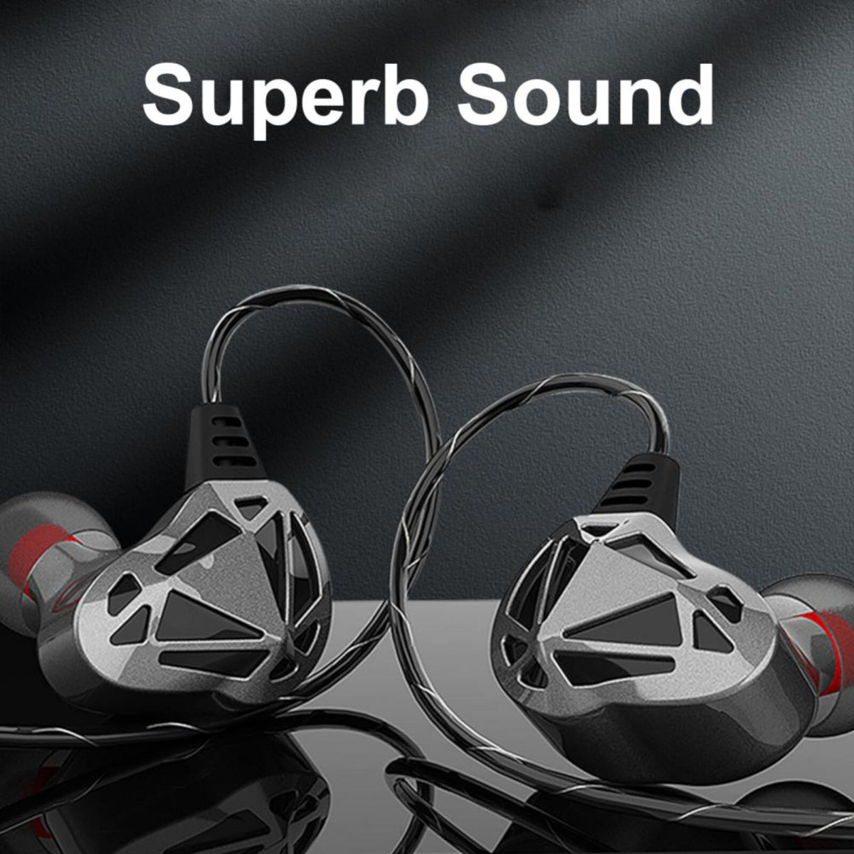 Premium Headset Kopfhörer QKZ-AK7 Pro HiFi In-Ear-Headset Ohrhörer + Hardcase - 3KShop.de