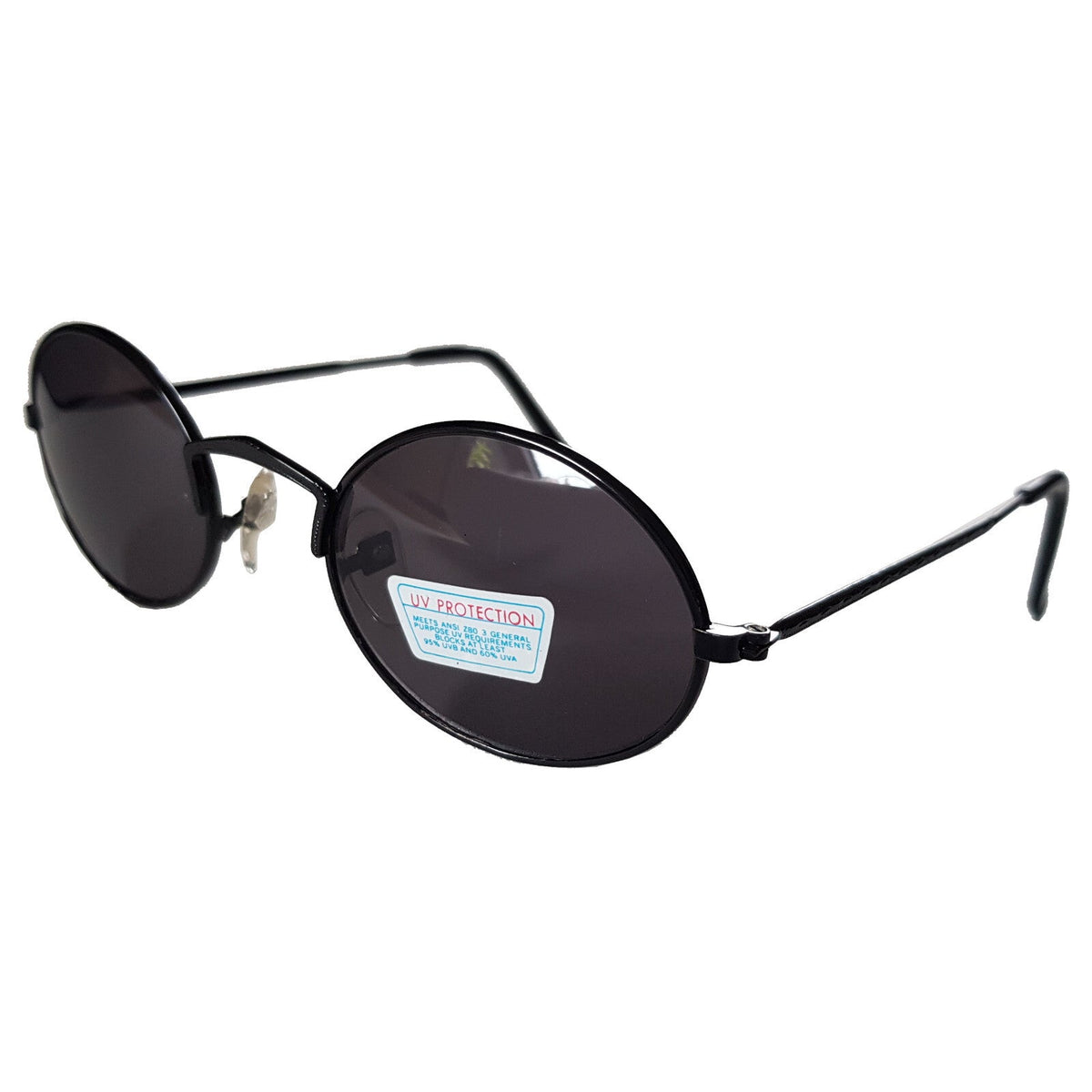 Runde schwarze Steampunk-Sonnenbrille verspiegelt