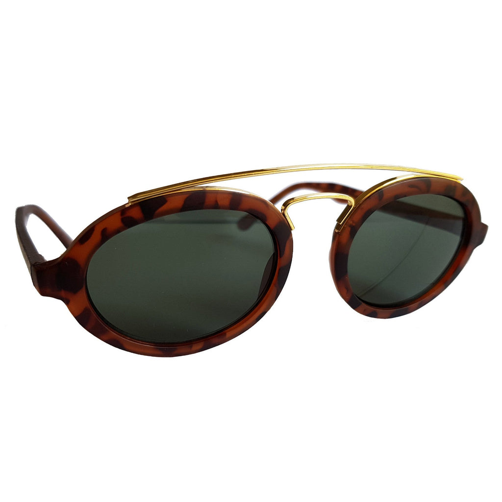 Gold-braune Vintage G-Style Sonnenbrille