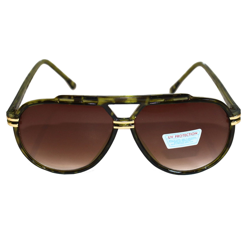 Grün-schwarz getigerte Damen-Sonnenbrille