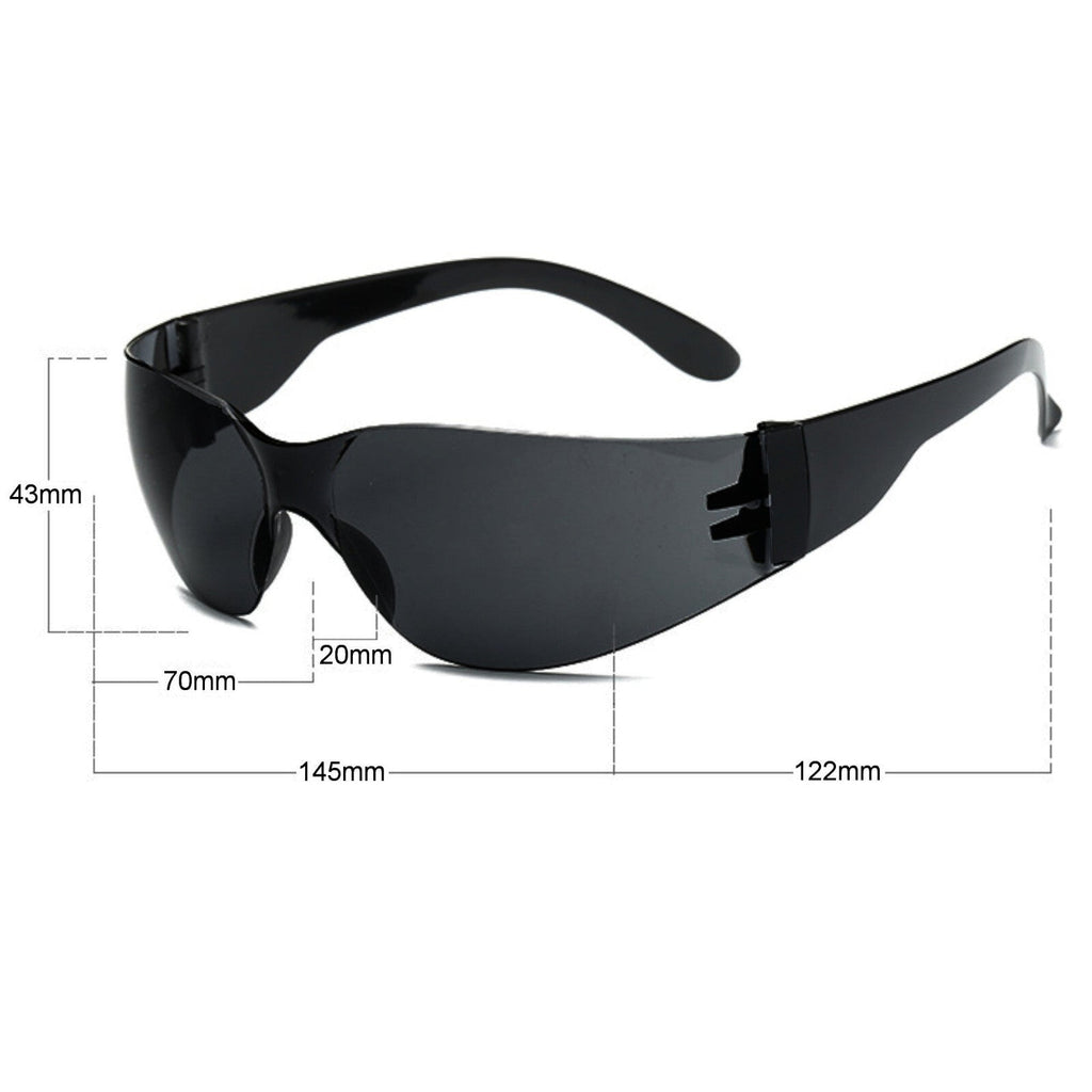 Schwarz-graue Sport-Sonnenbrille X7