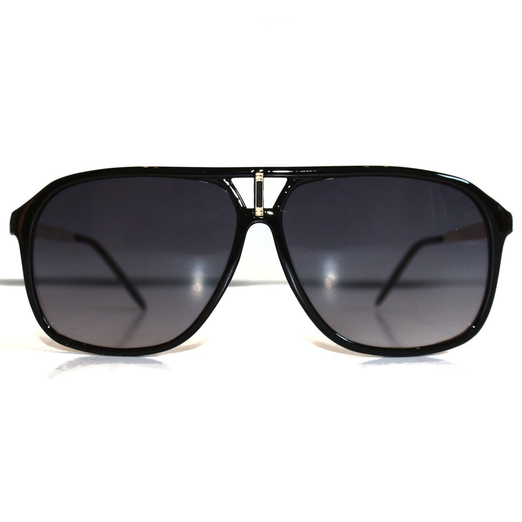 Schwarze Designer Unisex-Sonnenbrille